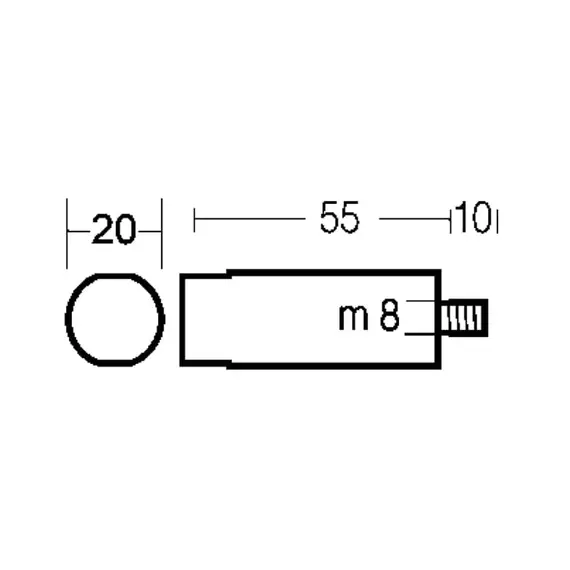 Barre d'anode en zinc pour moteur SD20-31 - 4LH-STE - 6LY-STE - 6LY-UTE, 2 image Barre d'anode en zinc pour moteur SD20-31 - 4LH-STE - 6LY-STE - 6LY-UTE, 2 image