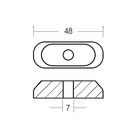 Plaque Anode en Zinc pour Moteurs Suzuki 2-5HP 2T, 2 image Plaque Anode en Zinc pour Moteurs Suzuki 2-5HP 2T, 2 image