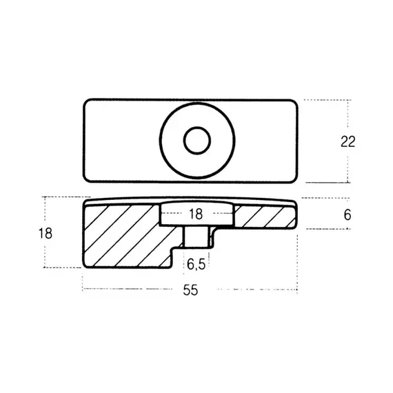 Zinc Small Plate Anode for Suzuki DF 60-140HP Engines, 2 image Zinc Small Plate Anode for Suzuki DF 60-140HP Engines, 2 image