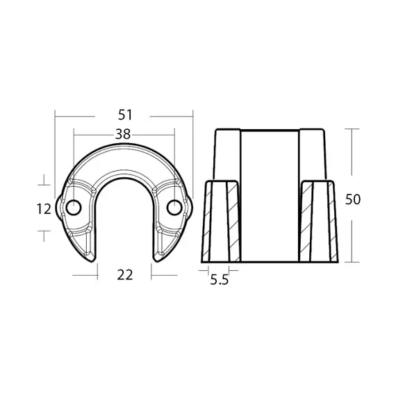 Collerette de garniture en zinc pour moteur ZT350-ZT370, 2 image Collerette de garniture en zinc pour moteur ZT350-ZT370, 2 image