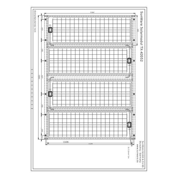 Solar Panel TX-42052 12V 240 Wp, 8 image Solar Panel TX-42052 12V 240 Wp, 8 image