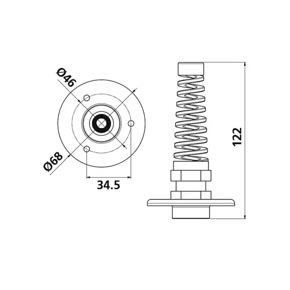 Kit de tuyau de soulagement de tension de cloison bulkhead, 2 image Kit de tuyau de soulagement de tension de cloison bulkhead, 2 image