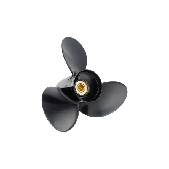 Hélice en aluminium AMITA 3 C Plus 11.60x14 pour moteurs Evinrude-Johnson/OMC/Honda/Suzuki/Yamaha-Selva