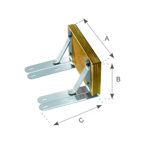Fixed Bracket for Outboard Motor up to 8HP, 2 image Fixed Bracket for Outboard Motor up to 8HP, 2 image