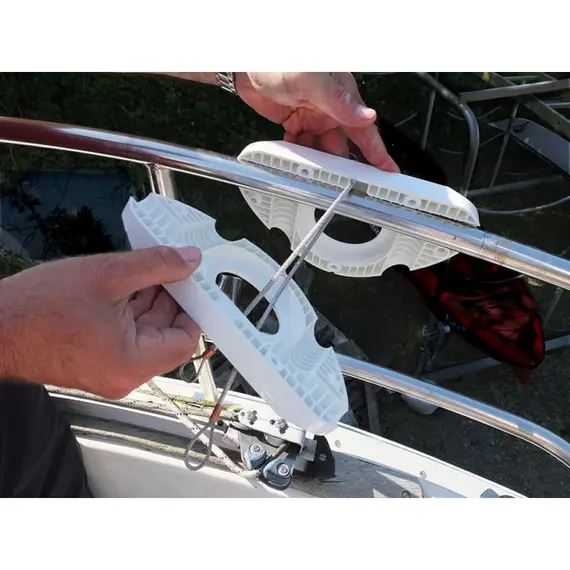 White Bracket for Outboard Motor, 2 image White Bracket for Outboard Motor, 2 image