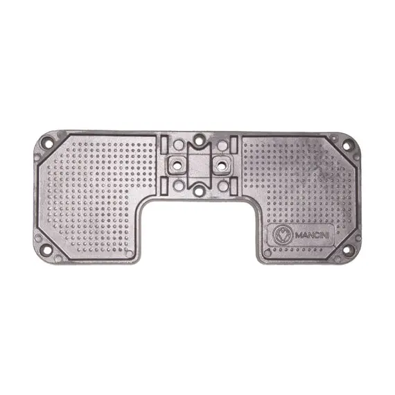 Plaque de protection de tableau arrière en aluminium - 208x115mm - Noir