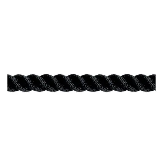 Black Twisted Rope - 18mm - 100m, Diameter, mm: 18