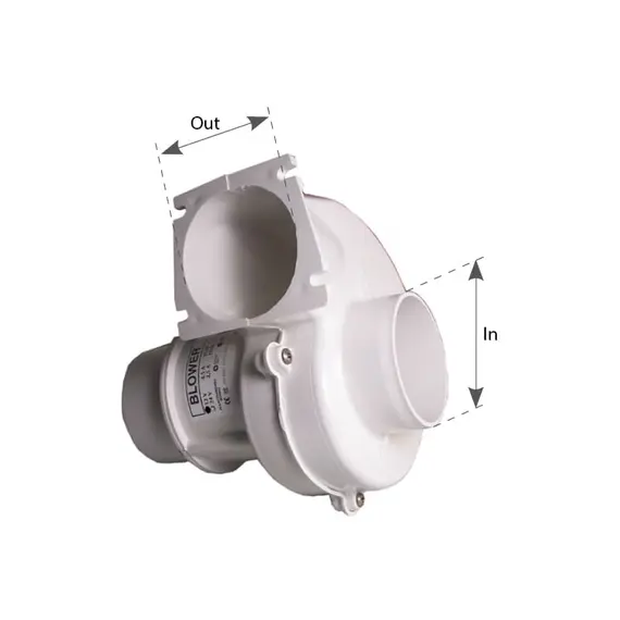 Soufflante électrique 110-103mm - 550m3/h - 24V, 2 image Soufflante électrique 110-103mm - 550m3/h - 24V, 2 image