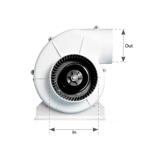 Electric Blower 150-108mm - 750m3/h - 24V, 2 image Electric Blower 150-108mm - 750m3/h - 24V, 2 image