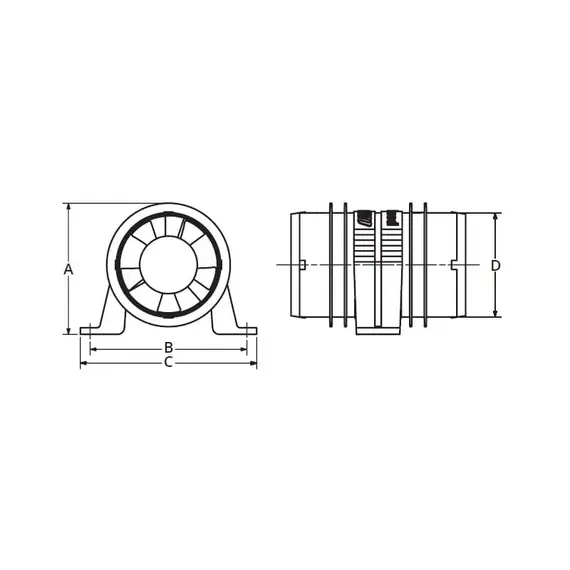 In-line Blower - 200m3/h - 12V, 3 image In-line Blower - 200m3/h - 12V, 3 image
