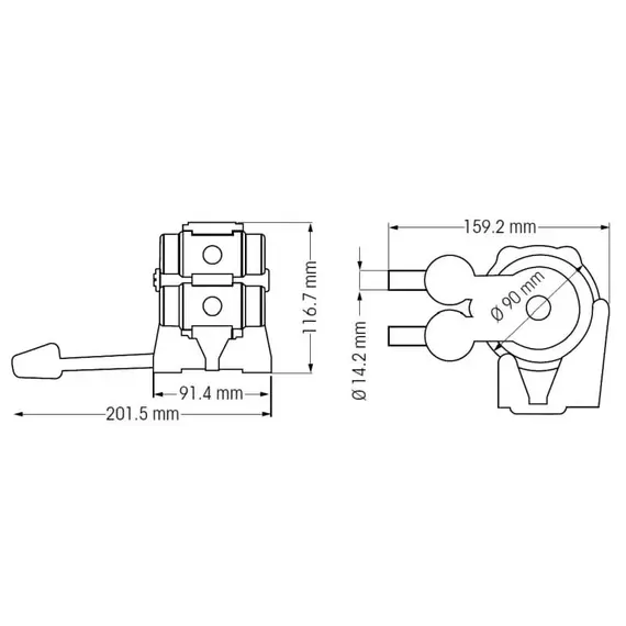 Double Action Foot Pump, 2 image Double Action Foot Pump, 2 image