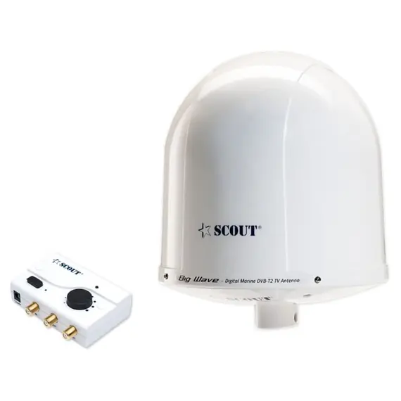 Antenne TV haute performance Big Wave - Blanc, Couleur: White