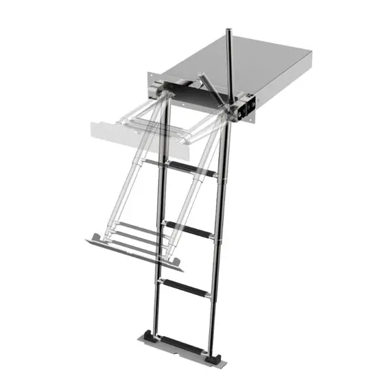 Échelle télescopique rétractable - Un, 4 image Échelle télescopique rétractable - Un, 4 image