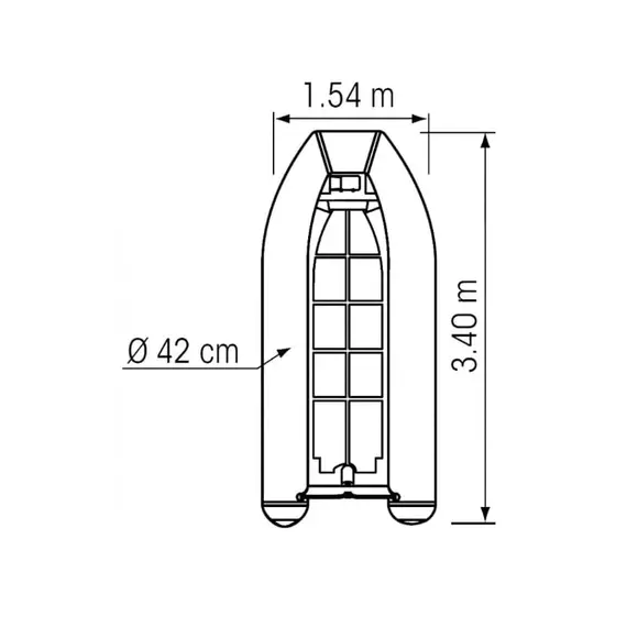 Modèle de YACHT tendre ALUMX-340/ORABD, Charge maximale, kg: 550, 5 image Modèle de YACHT tendre ALUMX-340/ORABD, Charge maximale, kg: 550, 5 image