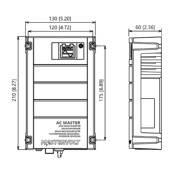 AC MASTER Onduleur connexion IEC - 24V/500W, 4 image