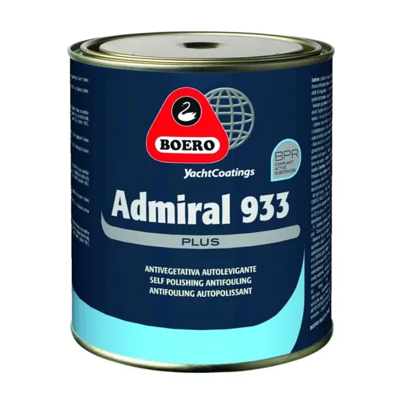 ADMIRAL 933 PLUS Antifouling - Bleu clair - 2,50 L, Capacité, L: 2.50, Couleur: Light blue