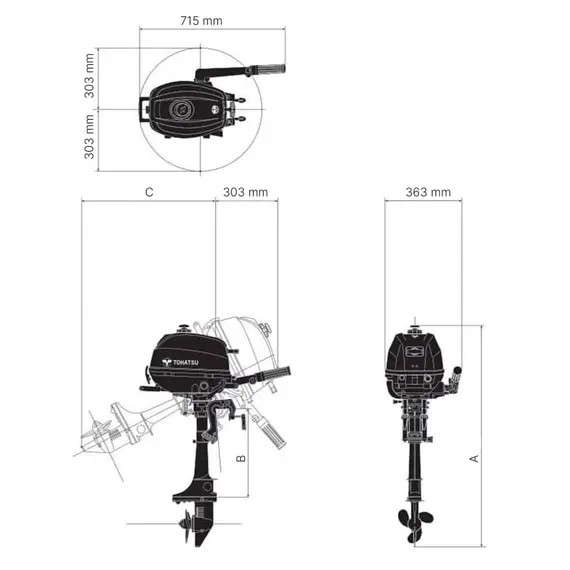 Outboard Motor MFS3.5S, 2 image Outboard Motor MFS3.5S, 2 image