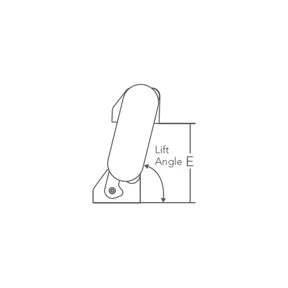 Pair of AISI 316 Hinges for Seat, 4 image Pair of AISI 316 Hinges for Seat, 4 image