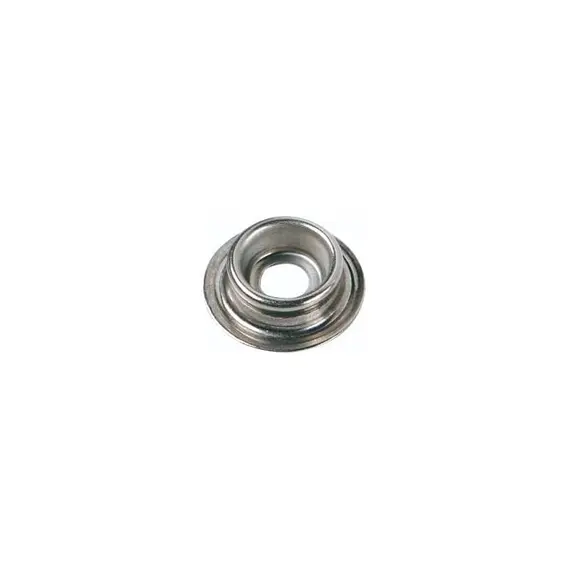 Bouton DOT cannelé en laiton - 15mm