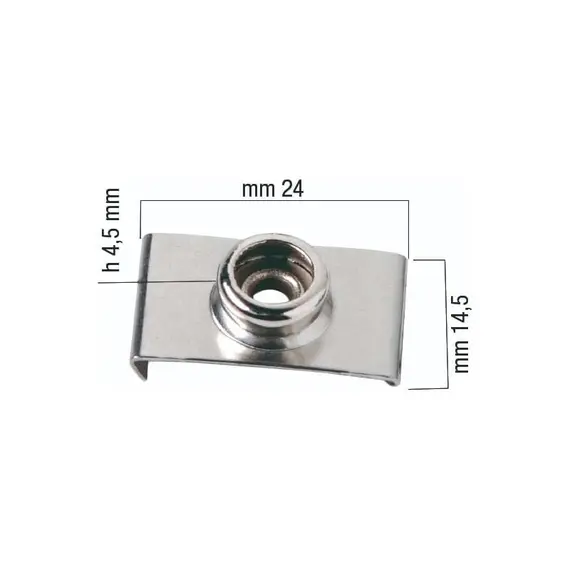 Bouton de clip DOT pour épingle - 22,2 mm