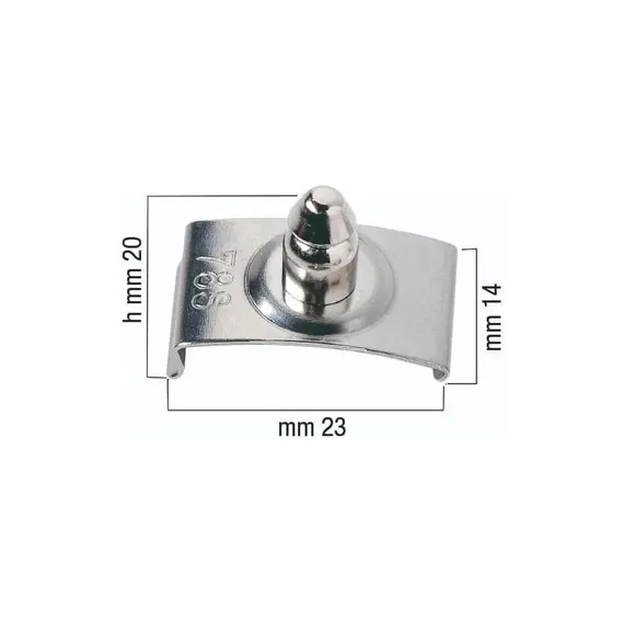 Bouton de clip DOT avec épingle - 22,2 mm