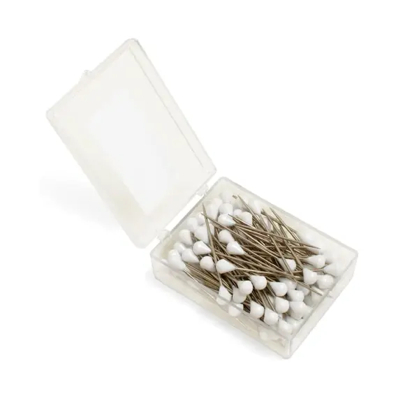 Plastic Pins - White