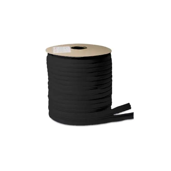 Fermeture Éclair en spirale YKK en nylon noir de 6 mm