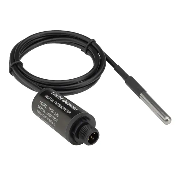 Thermomètre numérique YDTC-13NT avec connecteur mâle micro NMEA 2000 et terminateur