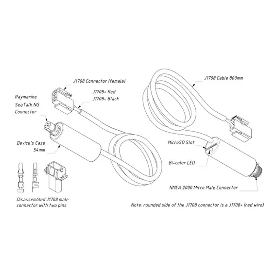 J1708 Engine Gateway YDES-04R with SeaTalk NG Connector, 4 image J1708 Engine Gateway YDES-04R with SeaTalk NG Connector, 4 image