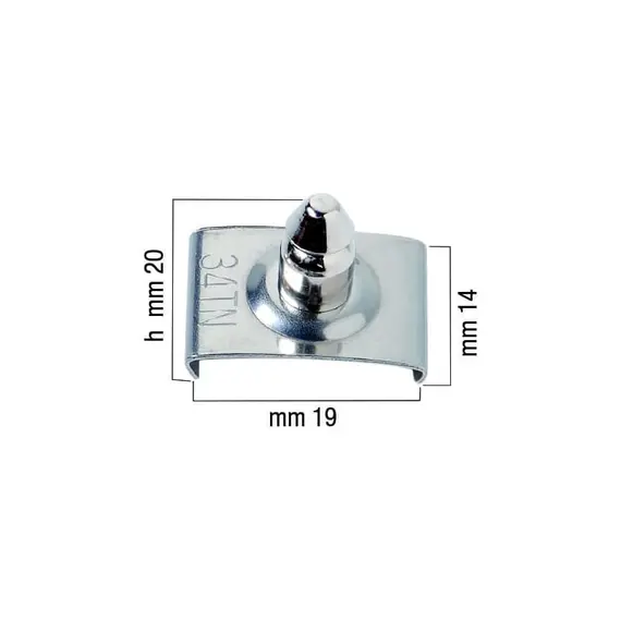 Bouton de clip LOXX avec épingle - 21mm