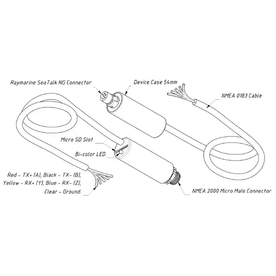 Passerelle NMEA 0183 YDNG-03R avec connecteur SeaTalk NG, 4 image Passerelle NMEA 0183 YDNG-03R avec connecteur SeaTalk NG, 4 image