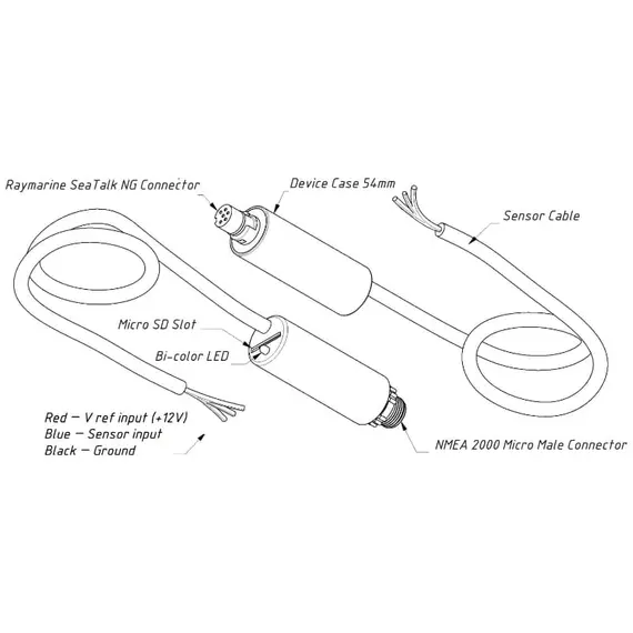 Rudder Adapter YDRA-01N with NMEA 2000 Micro Male Connector, 3 image Rudder Adapter YDRA-01N with NMEA 2000 Micro Male Connector, 3 image