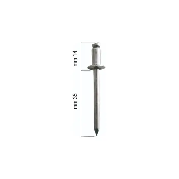 Rivet en aluminium - 3x14mm