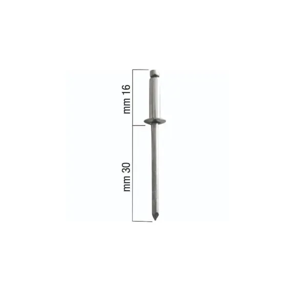 Rivet en aluminium - 5x16mm