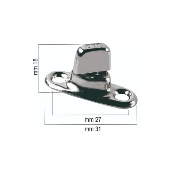 DOT® Verrou pivotant en laiton nickelé basse pression
