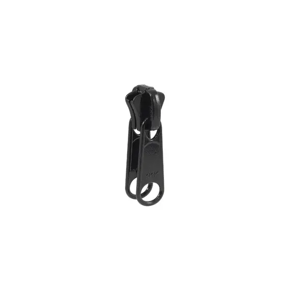 Double YKK8 Nickel Slider - Black