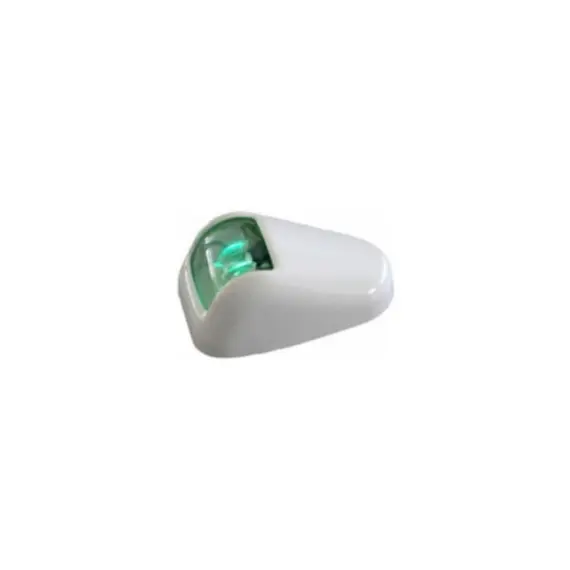 Feux de navigation LED verts - Boîtier blanc - 12-24V