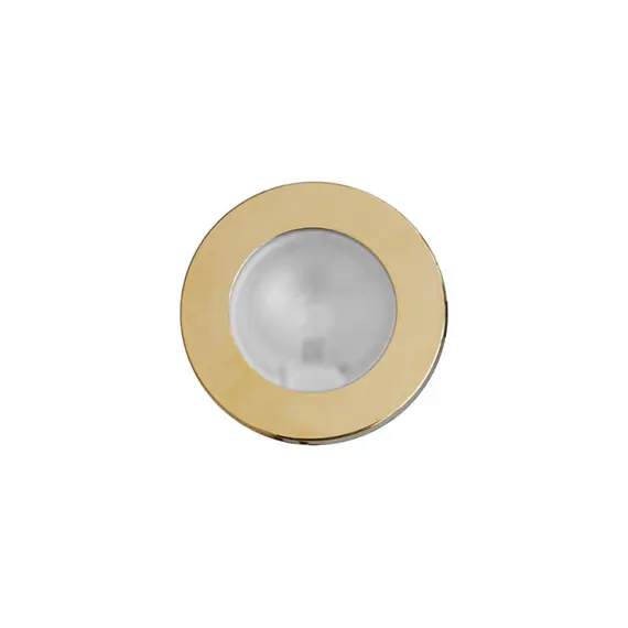 Halogen spotlight polished brass 10W 12V