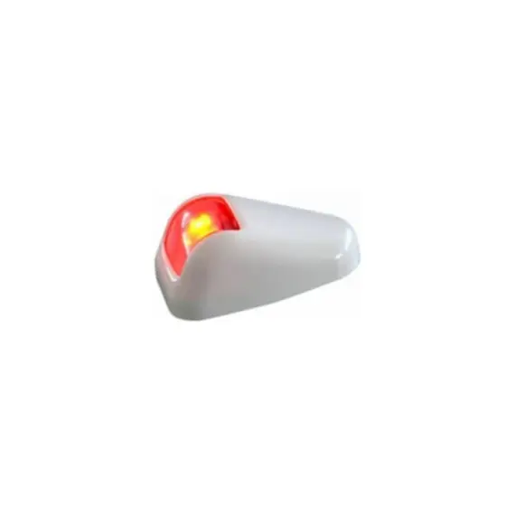 Feux de navigation LED rouges - Boîtier blanc - 12-24V