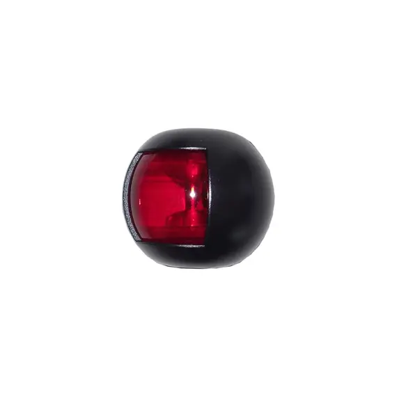 Feu de navigation rouge de la série Delfi - Boîtier noir