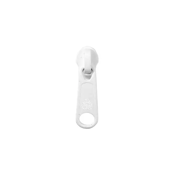 Curseur en plastique YKK10 moulé d'une seule pièce - Blanc