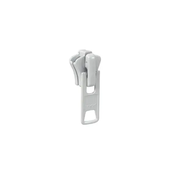 Curseur en spirale en plastique YKK6 moulé d'une seule pièce - Blanc