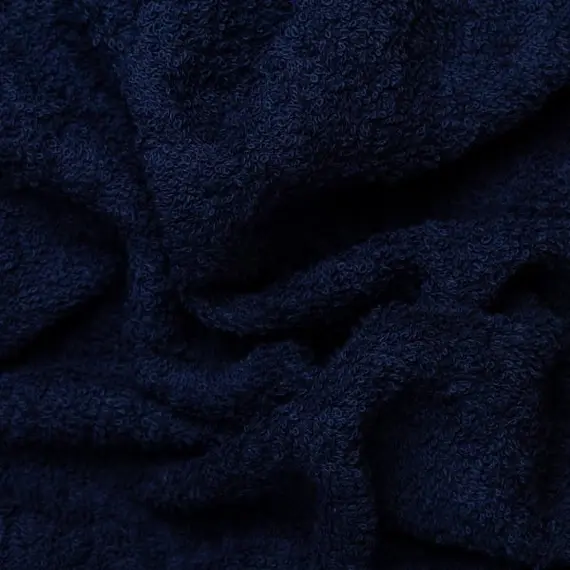 Éponge côtelée 100% coton - Bleu marine