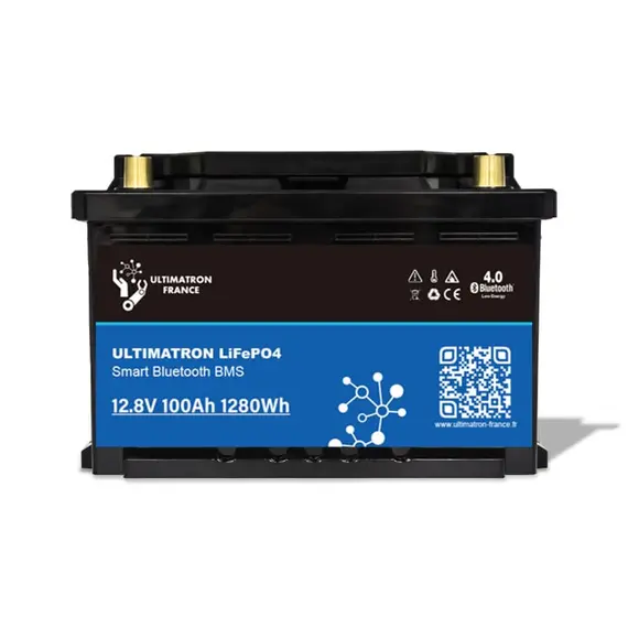 Ultimatron LiFePO4 LN3 Lithium Battery 12.8V 100Ah With Bluetooth And Smart BMS Integrated, 4 image