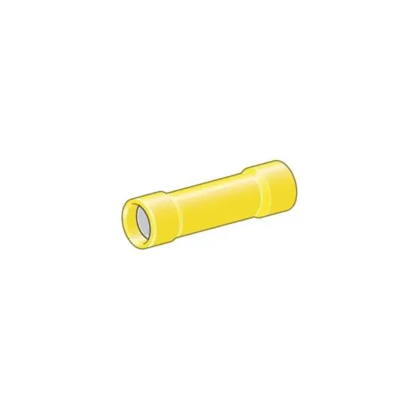 Yellow insulated connection tubes - 3.7mm