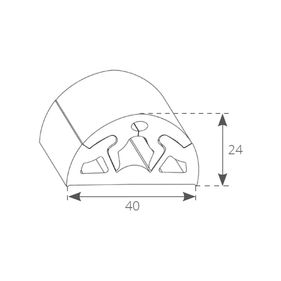 Profil noir Bino 40 - 2m, 3 image