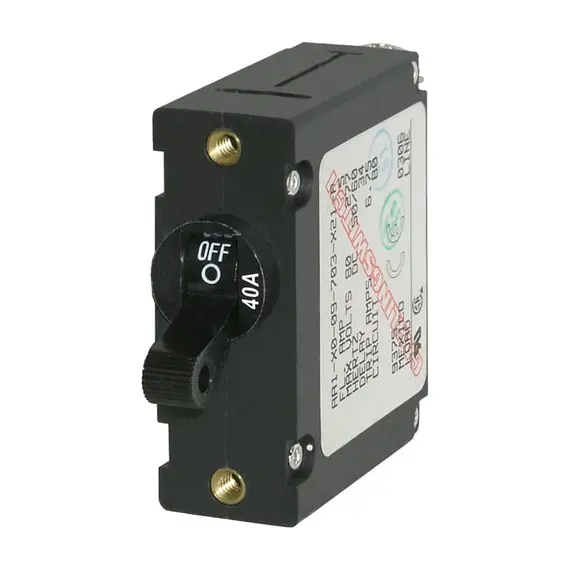 Circuit Breaker with Black Toggle - 40A, Current, A: 40