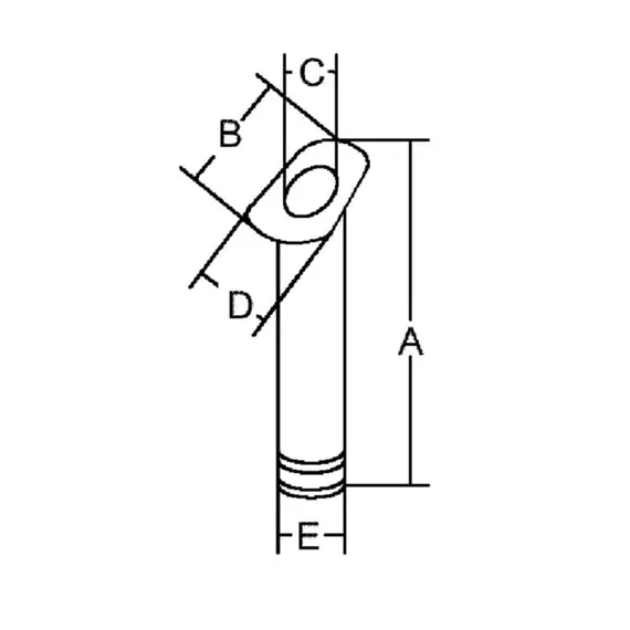 Black Flush Mount Rod Holder, Color: Black, 2 image Black Flush Mount Rod Holder, Color: Black, 2 image
