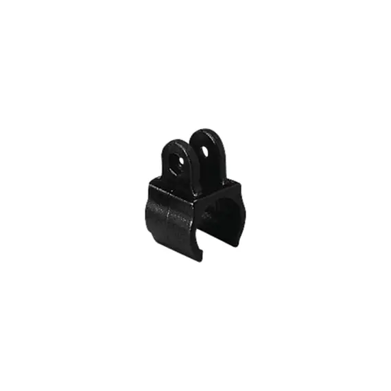 Clip de fourche en nylon noir Ø25mm, Couleur: Black