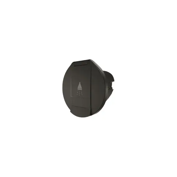 Niche ronde noire pour douche, Couleur: Black